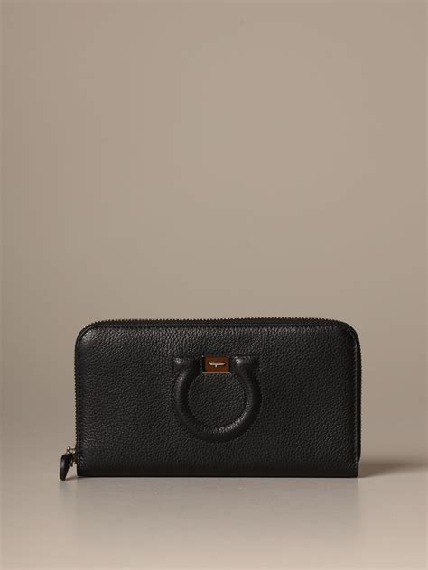 ferragamo women's wallet sale|women's black ferragamo wallet.